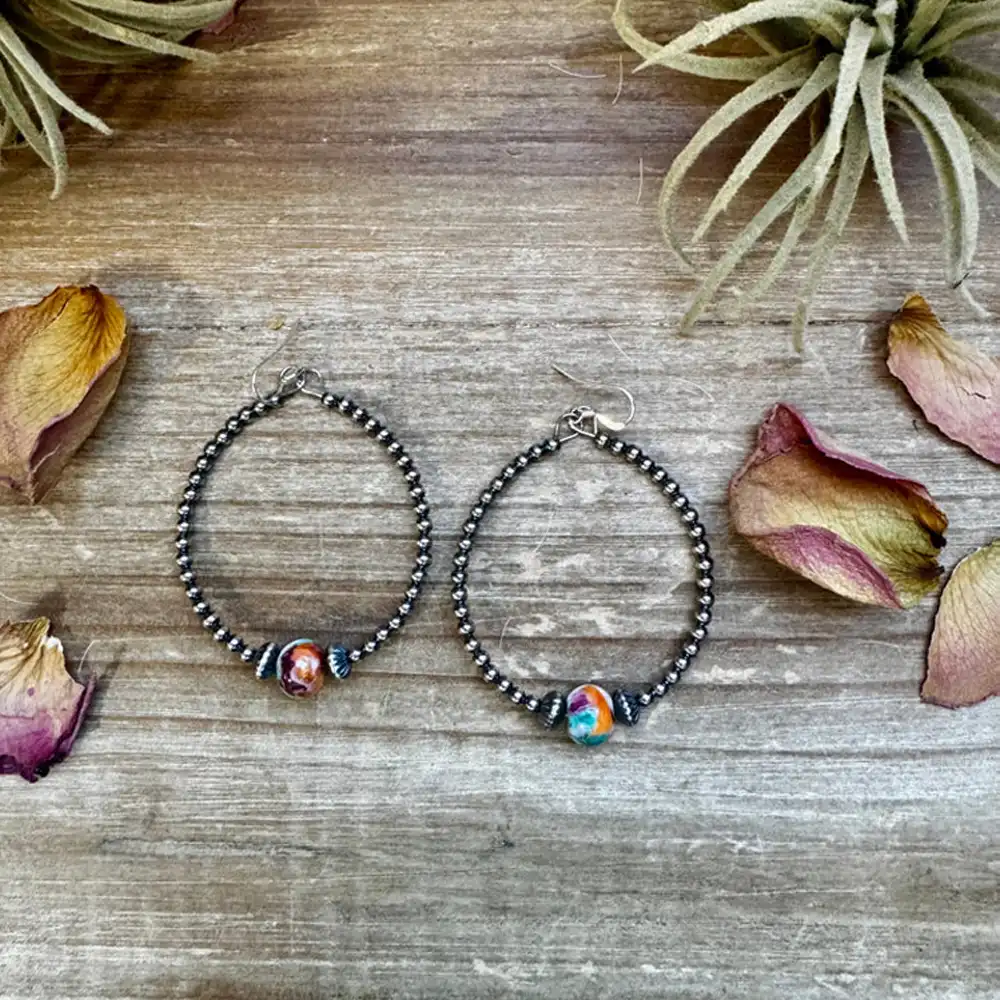 the bijoux fab silver hoop earrings