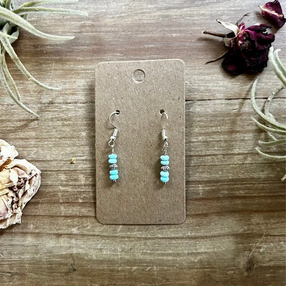 mini earrings turquoise
