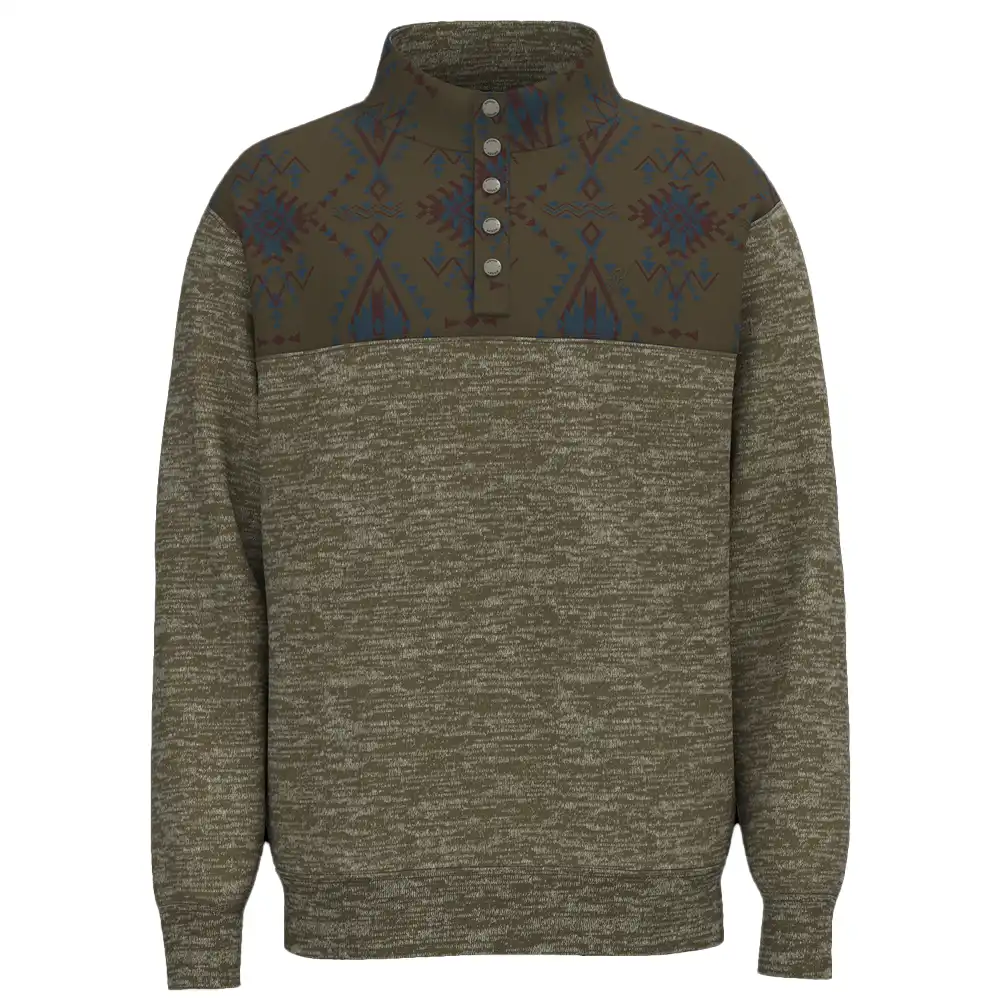 hooey men's pullover brown