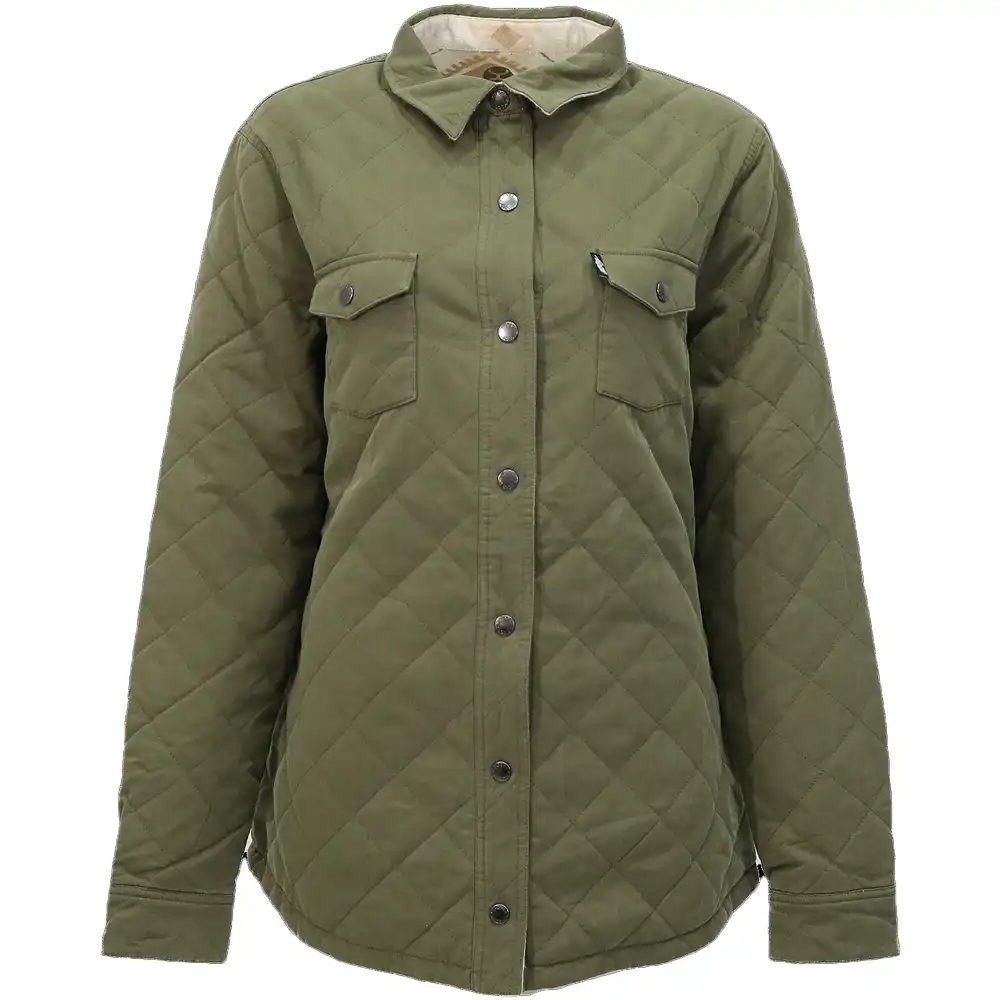 hooey women's reversible jacket olive