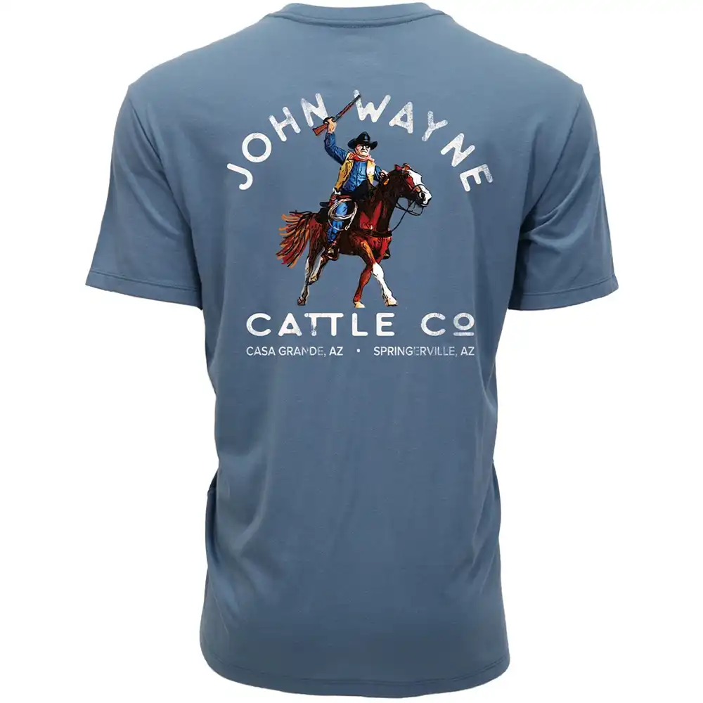hooey men's john wayne graphic tee dark denim