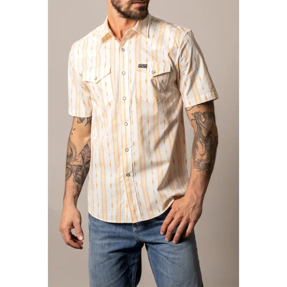 kimes ranch men's short sleeve shirt orange