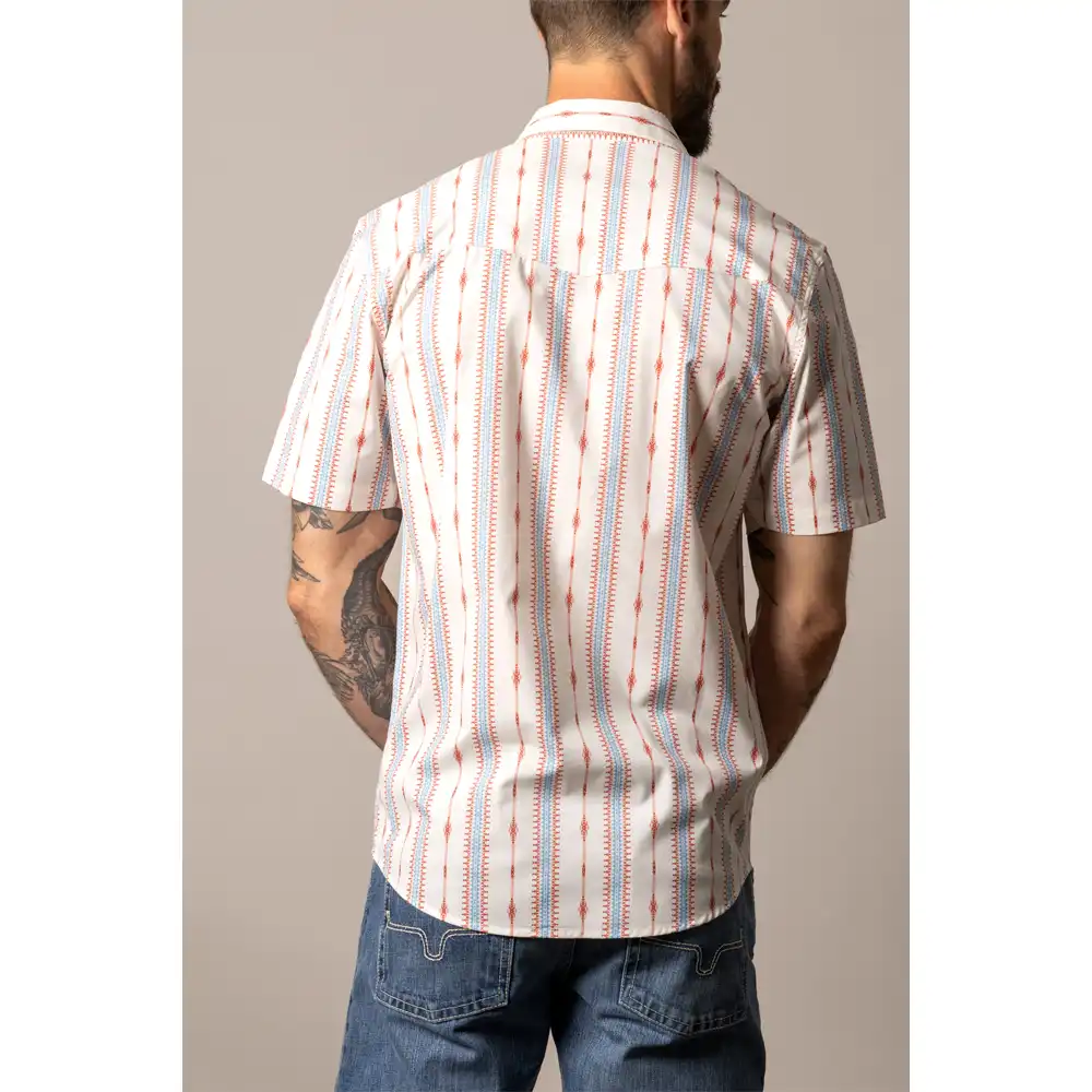 "Sonny" Men's Short Sleeve Shirt - Brick Red - Image 2