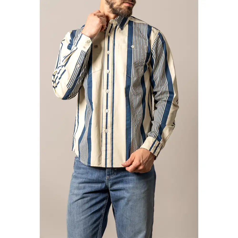 kimes ranch men's long sleeve shirt blue