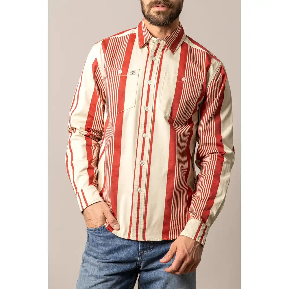 kimes ranch men's long sleeve shirt red