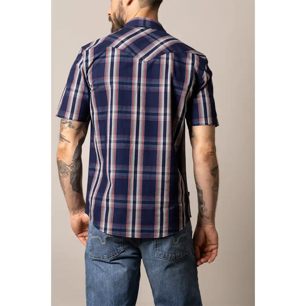 "Davis" Short Sleeve Shirt - Indigo - Image 2