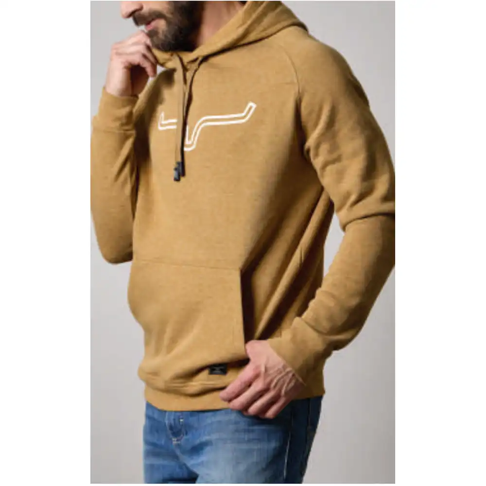 "Outlier" Men's Pullover Hoodie - Rust Heather