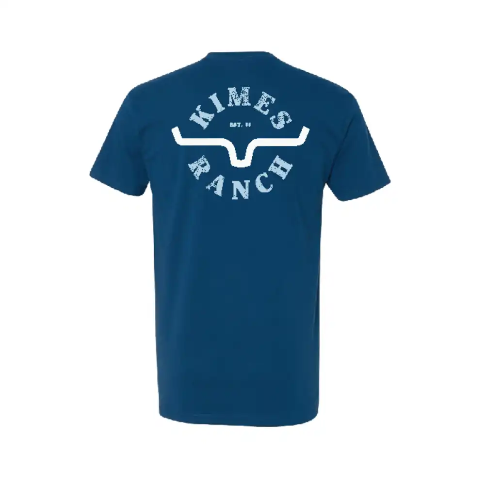 kimes ranch men's tee shirt blue