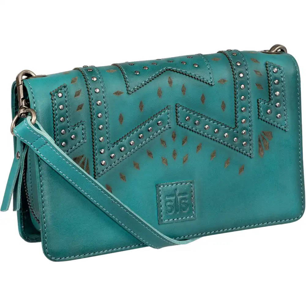 sts ranchwear turquoise crossbody bag