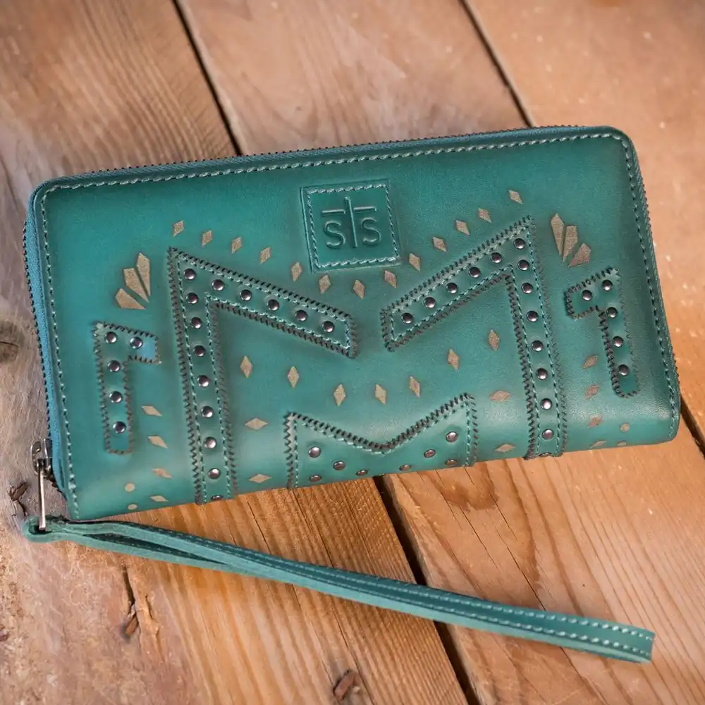 sts ranchwear turquoise wallet
