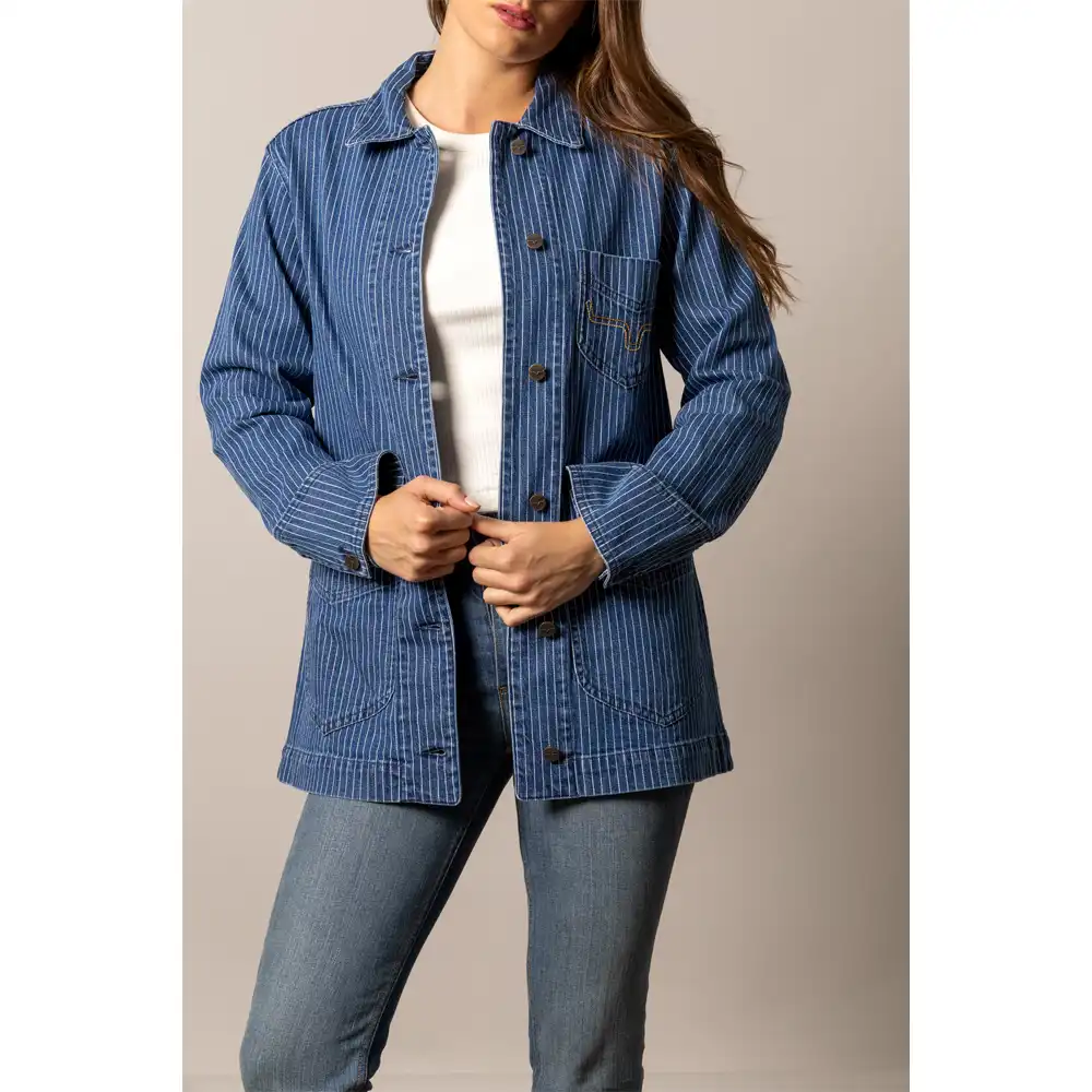 kimes ranch women's chore jacket denim