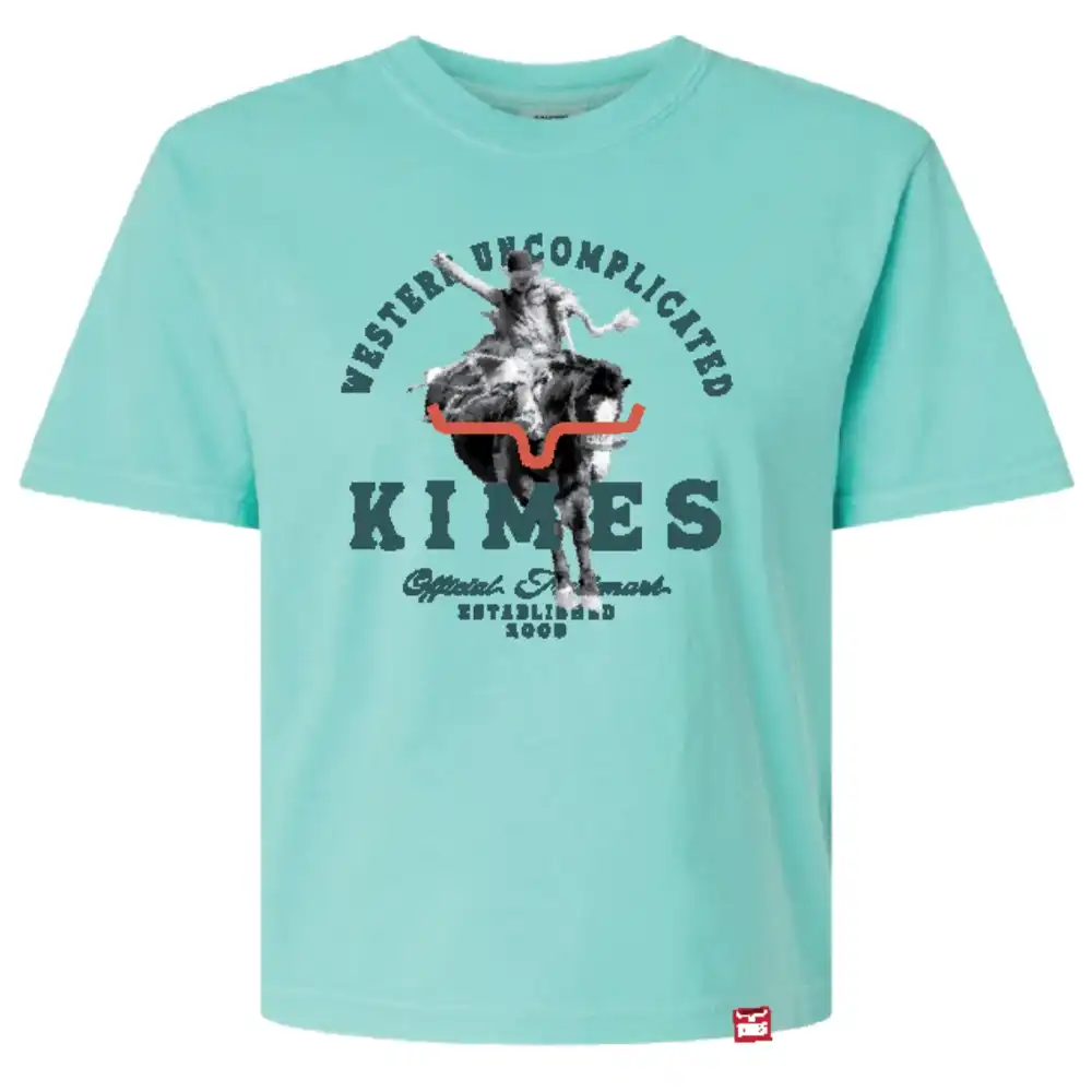 kimes ranch women's cropped tee shirt mint
