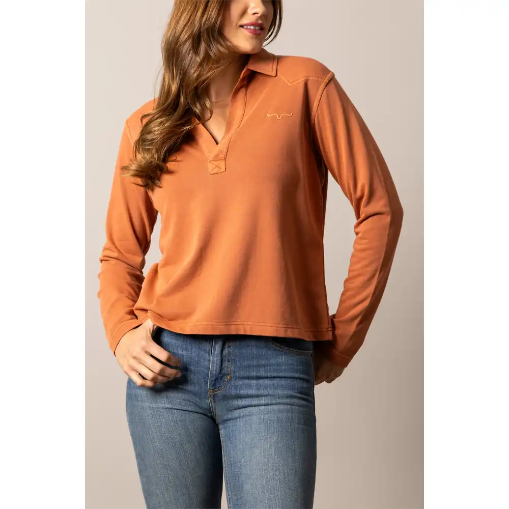 kimes ranch women's long sleeve shirt red