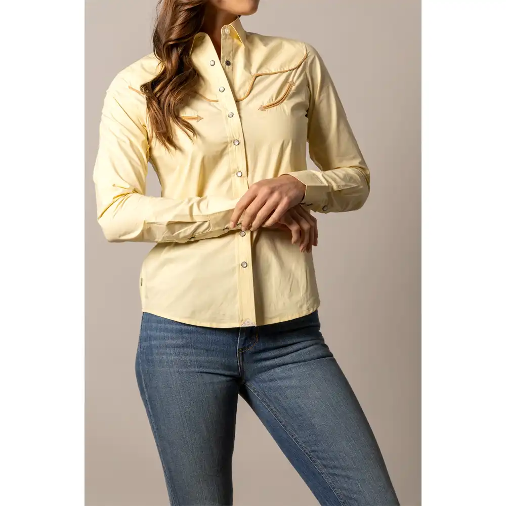 kimes ranch women's long sleeve shirt gold