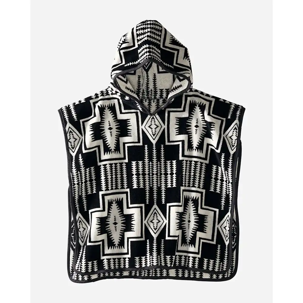pendleton kid's hooded towel black