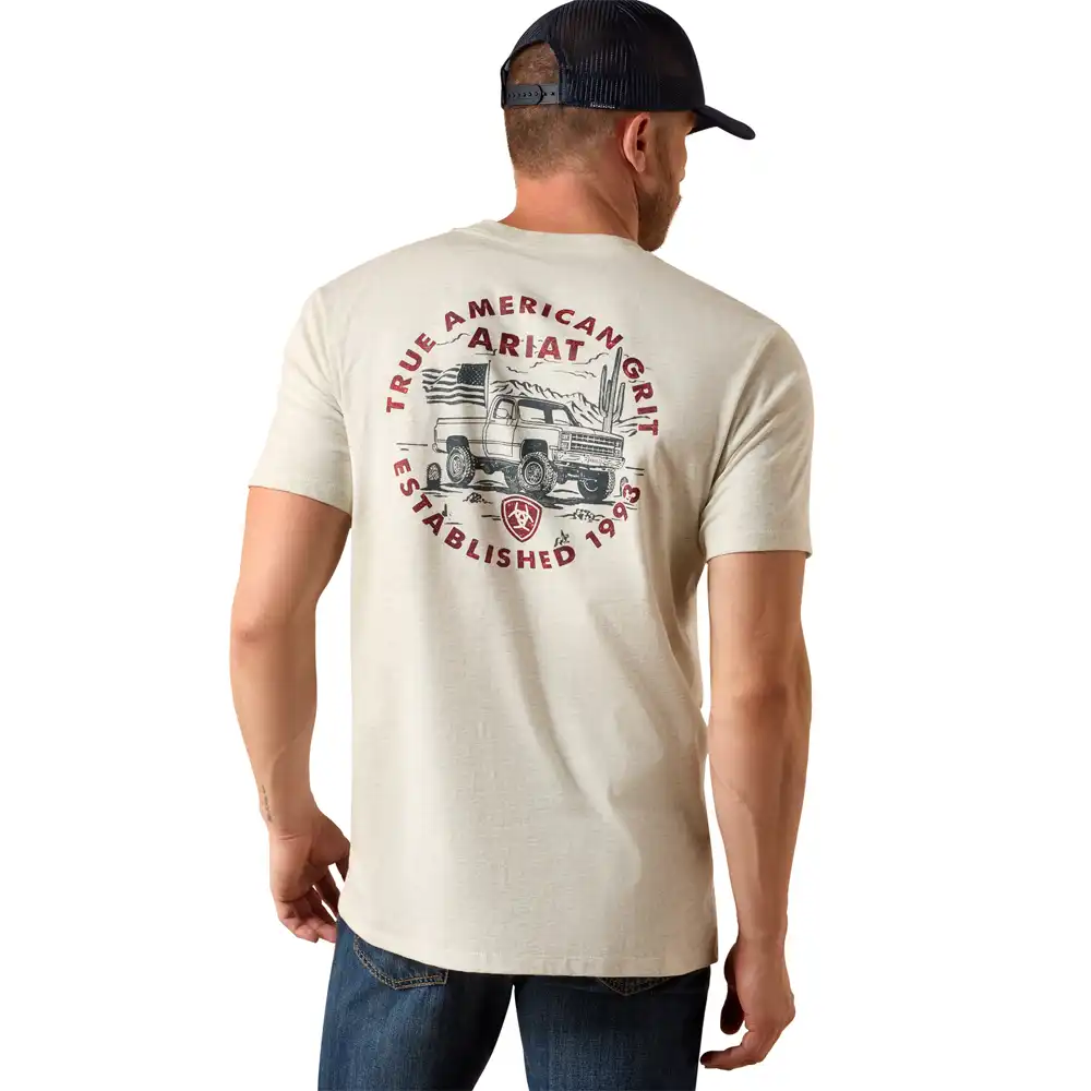 ariat men's tee shirt truck graphic
