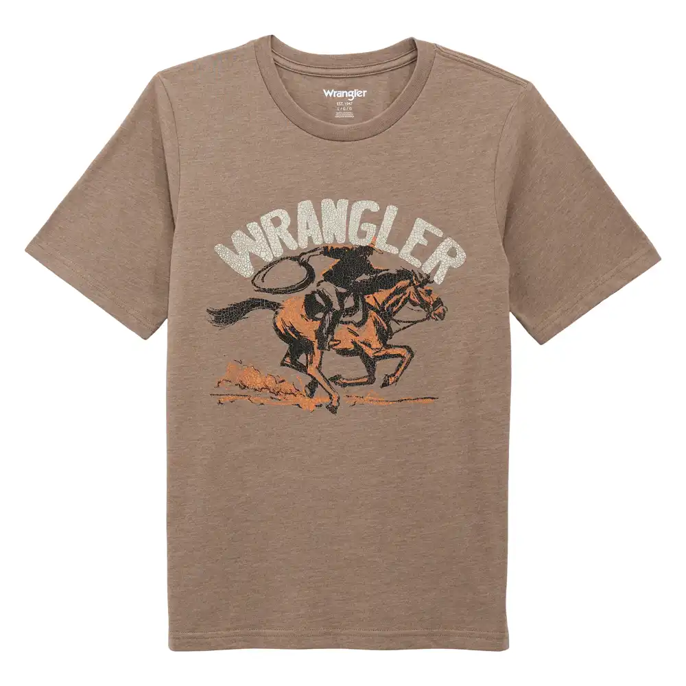 boy's lassoing cowboy graphic t-shirt