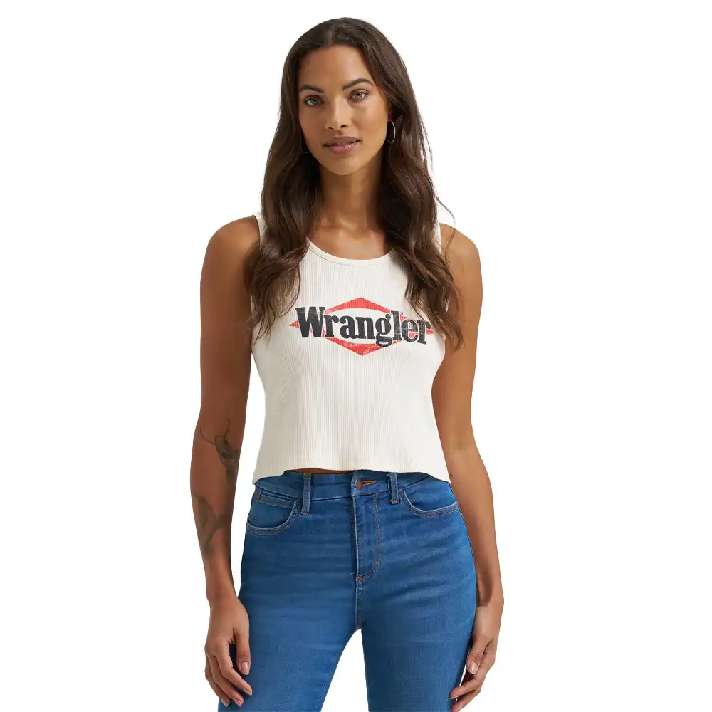 wrangler women's tank cream