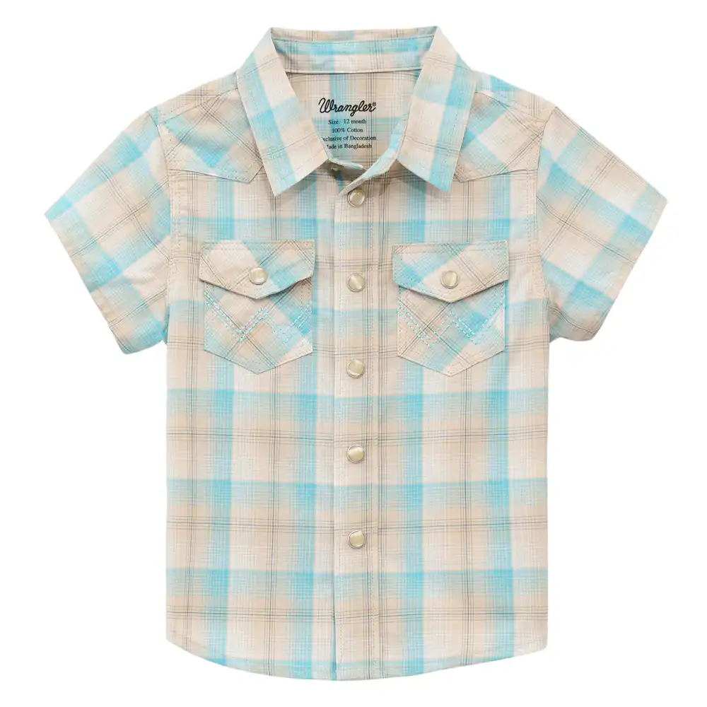 wrangler infant short sleeve shirt