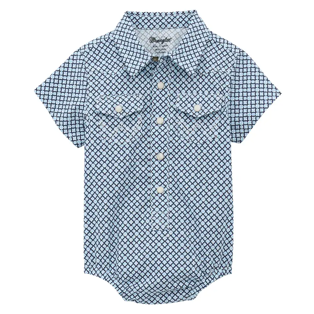wrangler blue onesie
