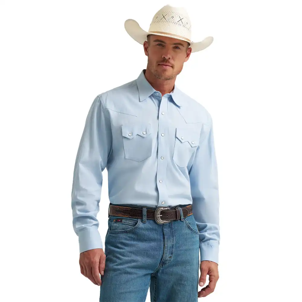 men's cj long sleeve shirt blue