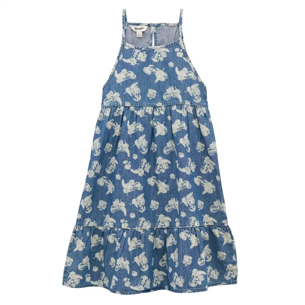wrangler girl's denim dress