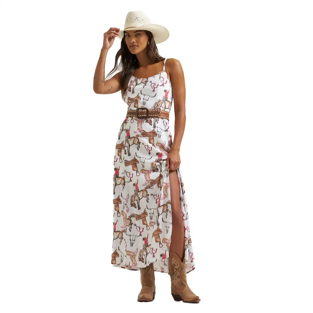 wrangler vintage maxi dress white