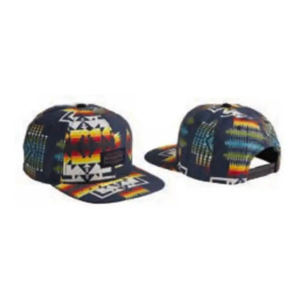 printed six panel snapback hat