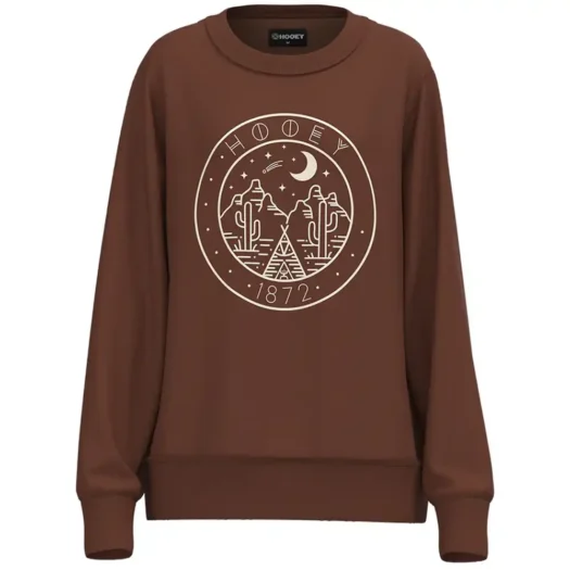 stallion ladies sweatshirt brown