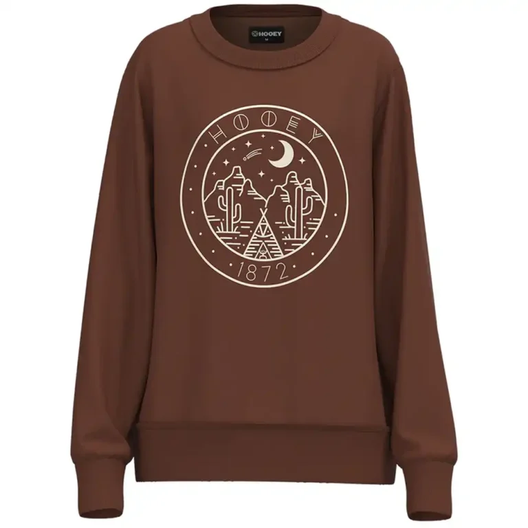 stallion ladies sweatshirt brown