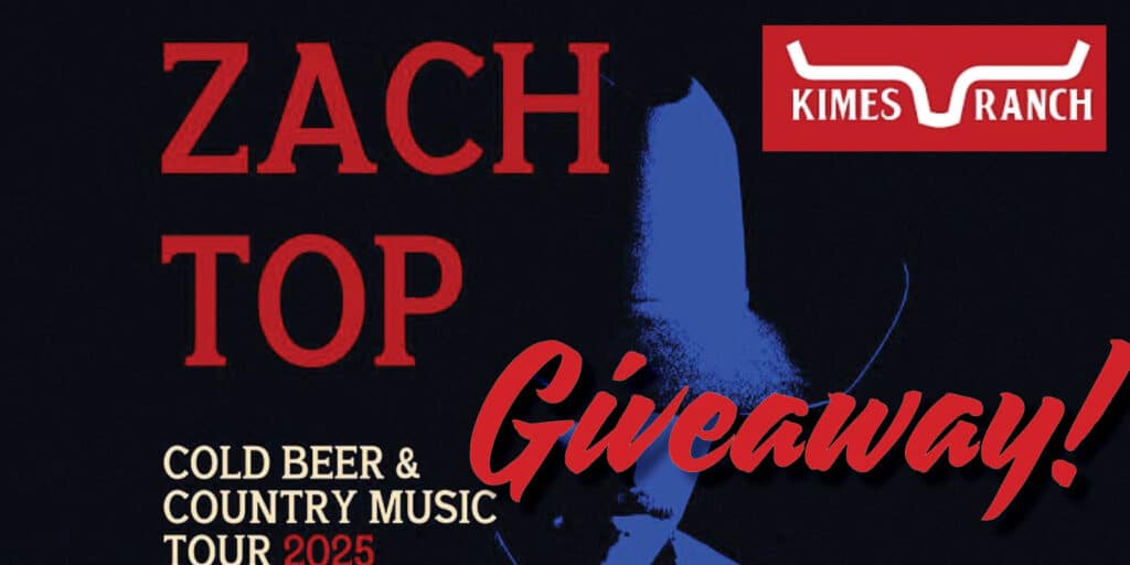 Zach Top ticket giveaway banner.
