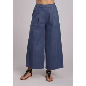 karman women's wide leg denim jeans