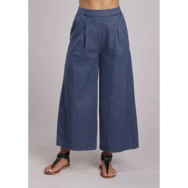 karman women's wide leg denim jeans