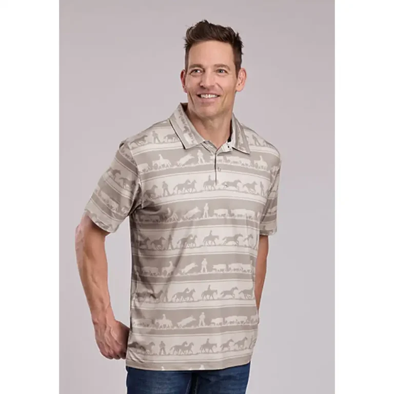 karman men's polo tan