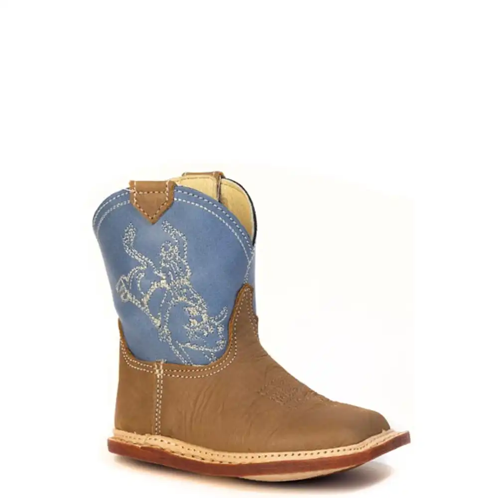 karman infant western boot blue