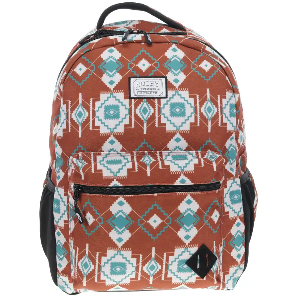 hooey backpack rust and teal