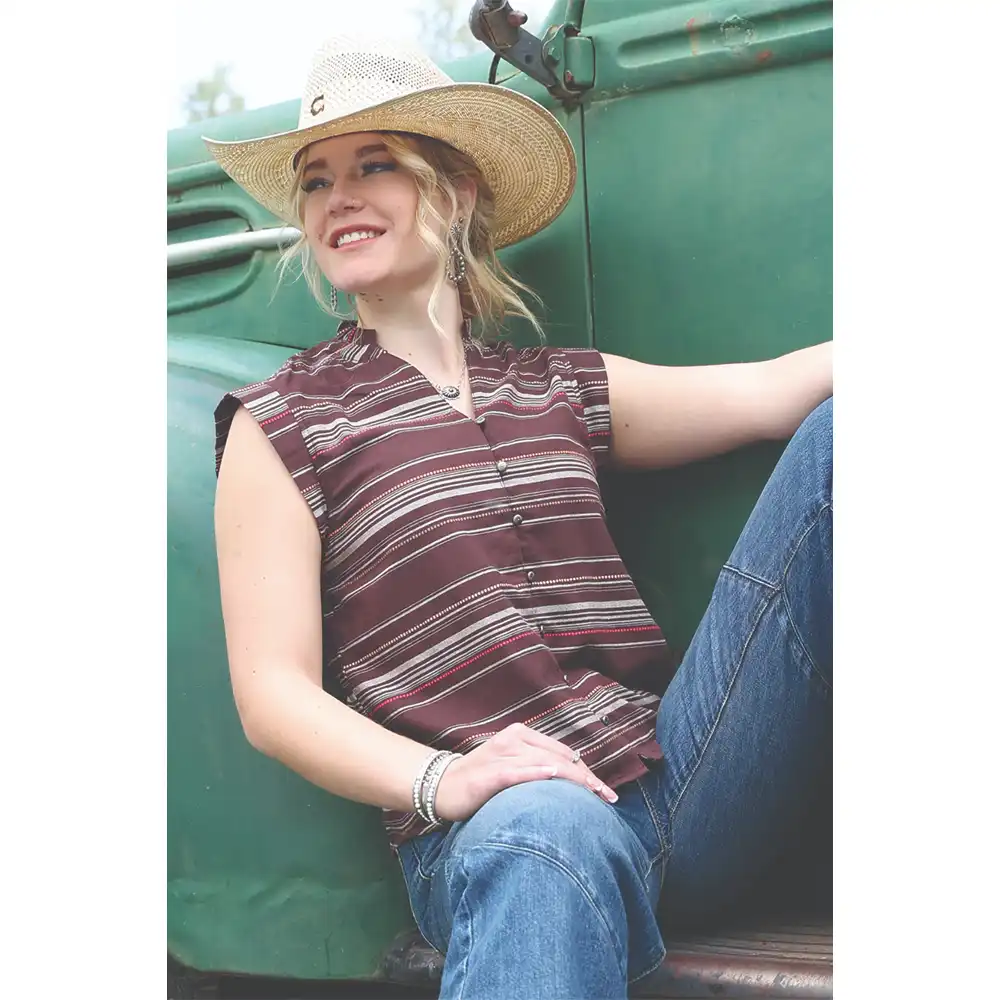 cruel denim women's sleeveless top