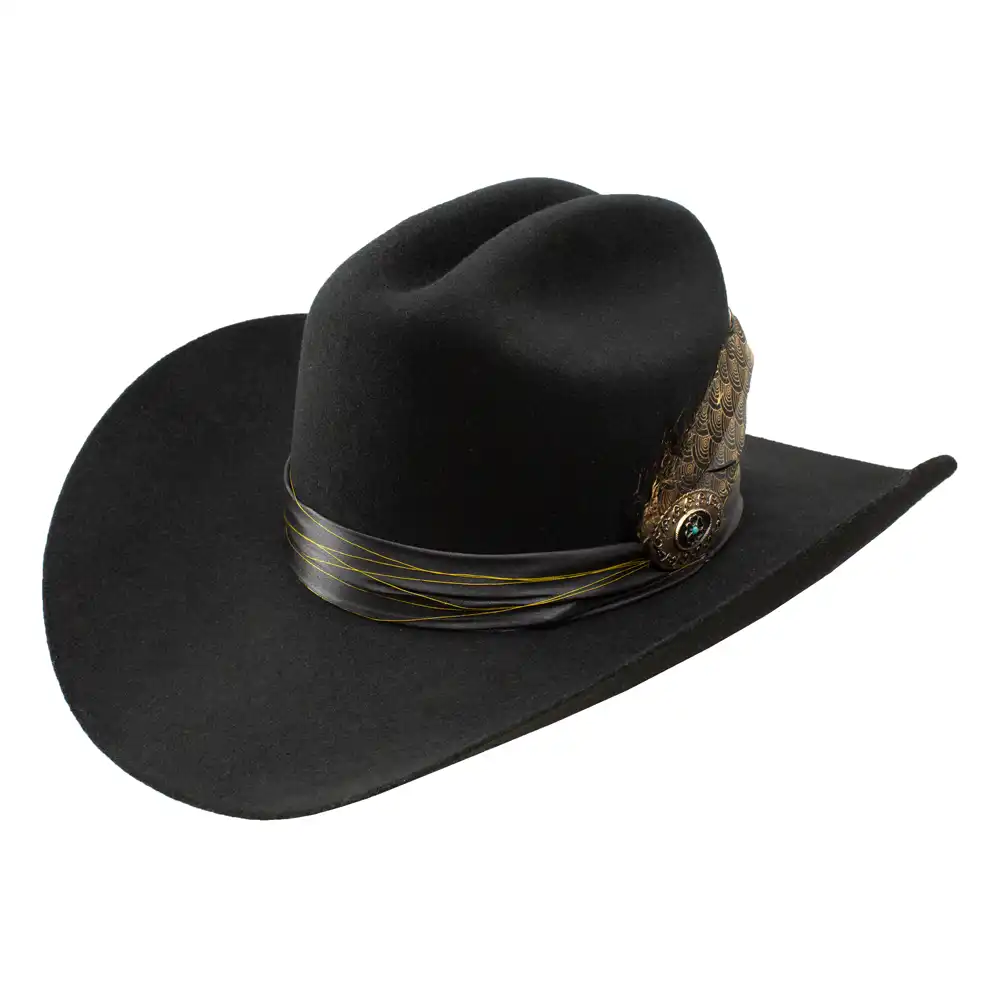 charlie 1 horse black felt hat