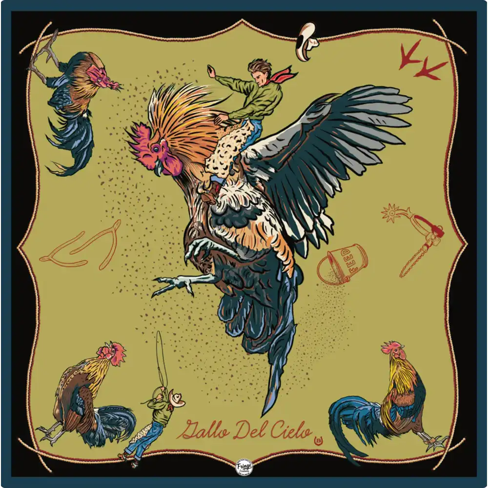 fringe scarves gallo del cielo chartruese