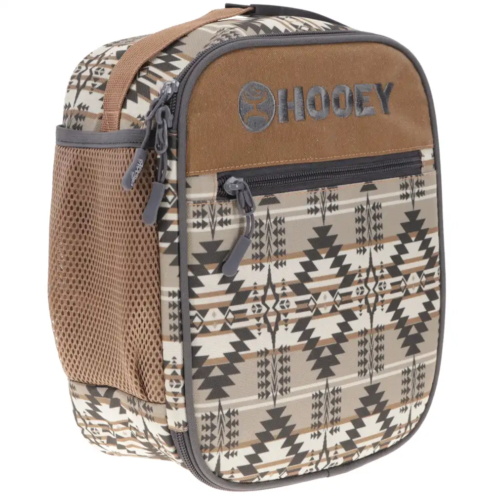 hooey lunch box tan and charcoal