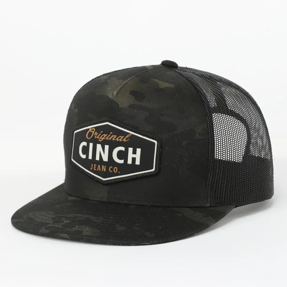 cinch cap black camo