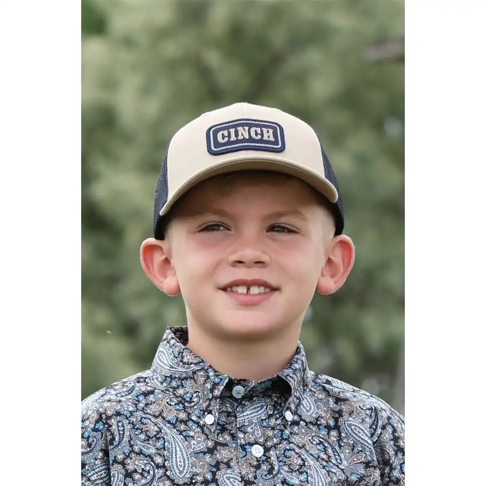 cinch youth cap brown