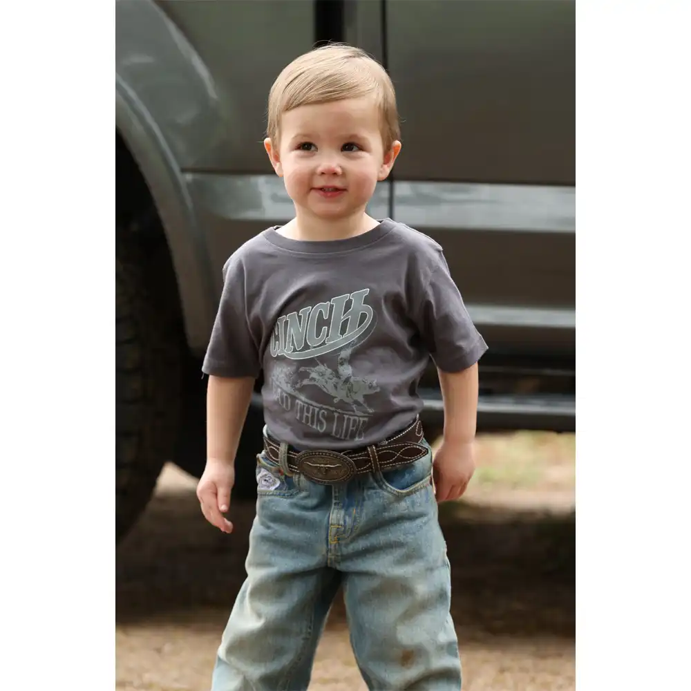 infant toddler tee charcoal