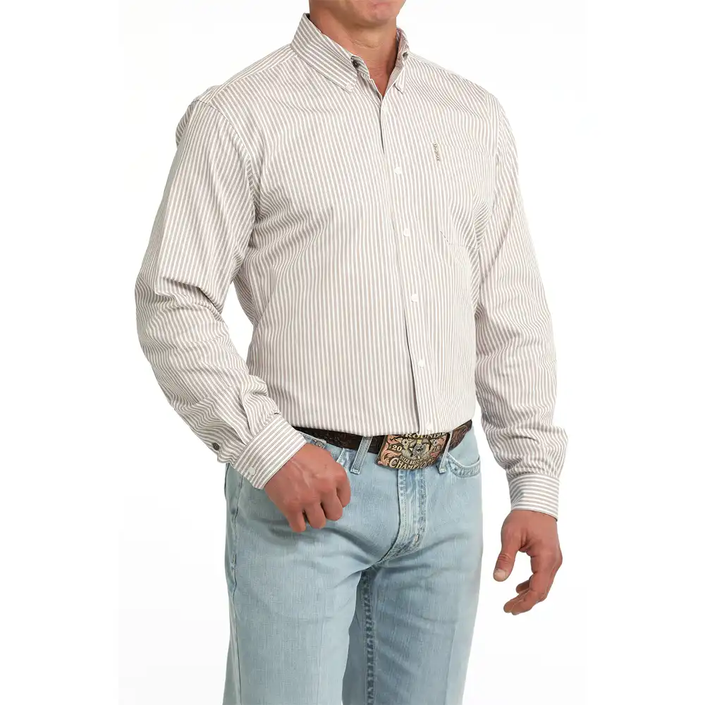 men's long sleeve shirt white