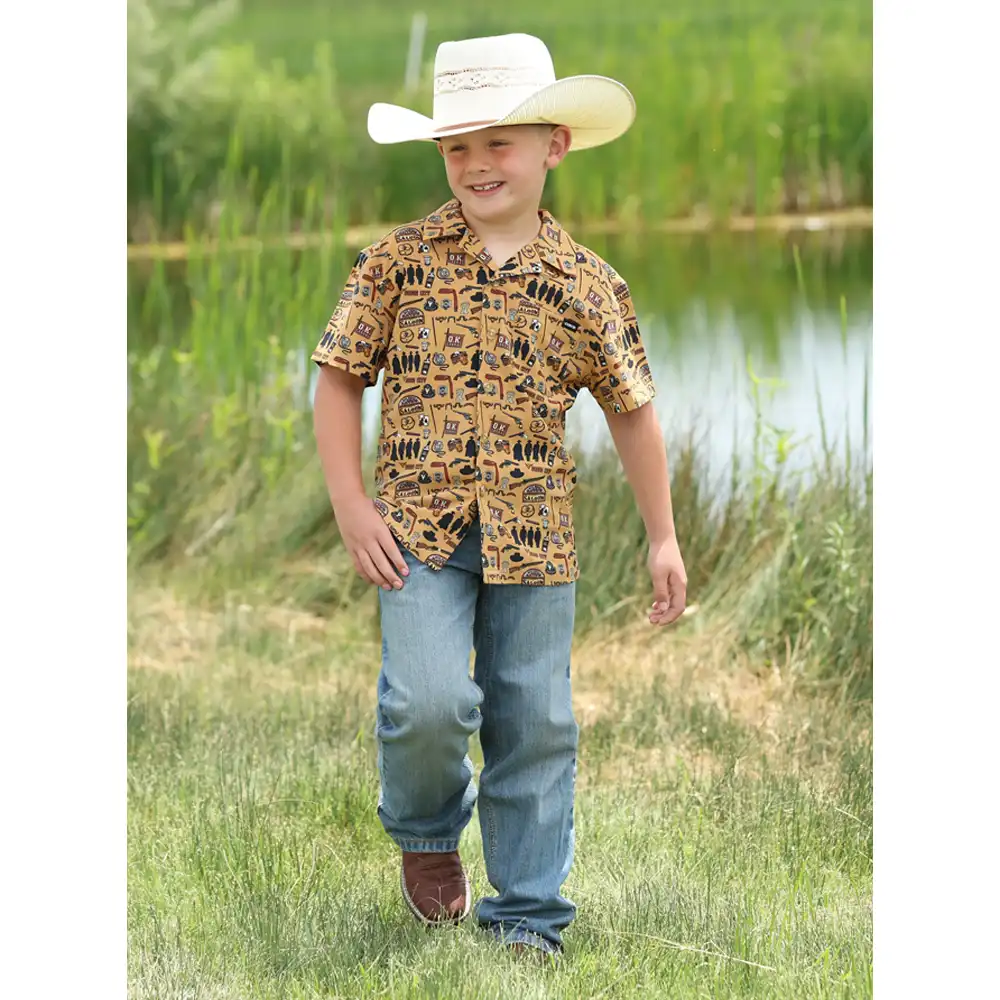 boy's short sleeve shirt tombstone