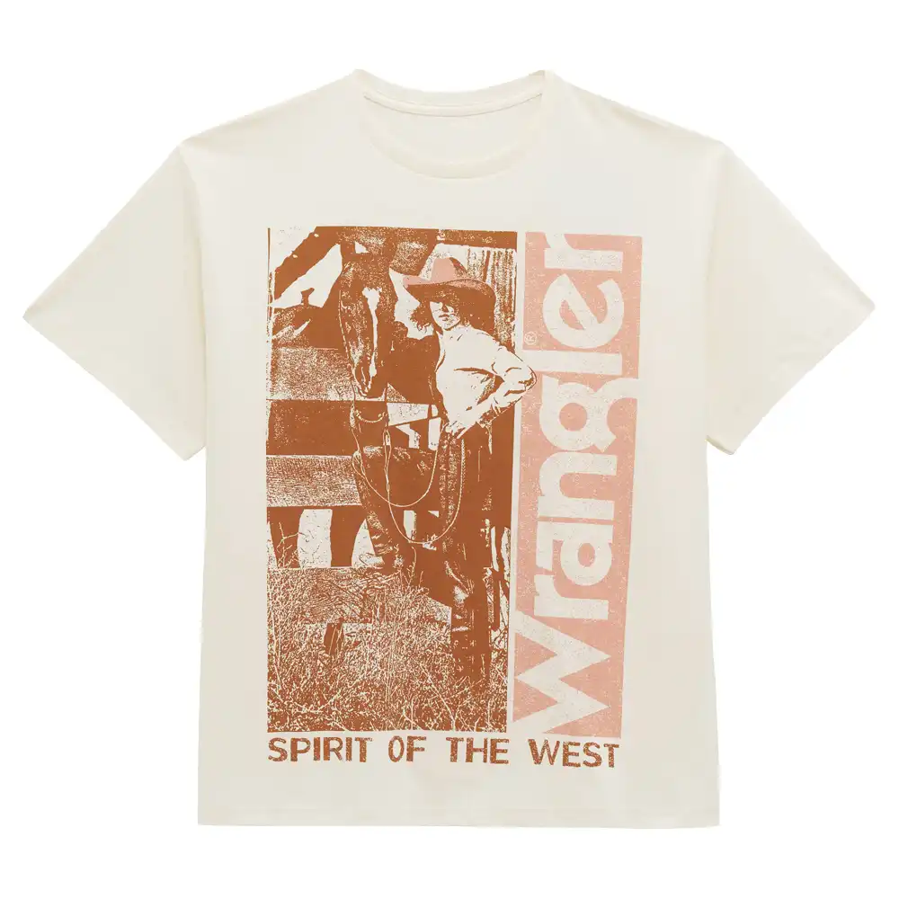 timeless west girlfriend graphic tee - egret