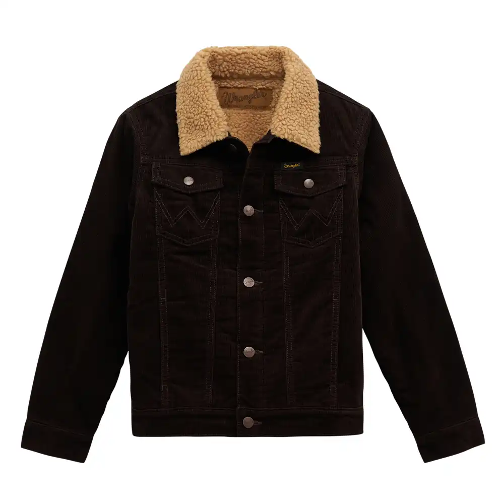 wrangler boy's sherpa lined jacket
