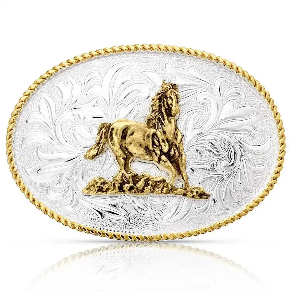 Montana Silversmiths rosebud belt buckle