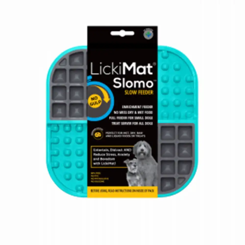 lickimat slomo dog feeder turquoise