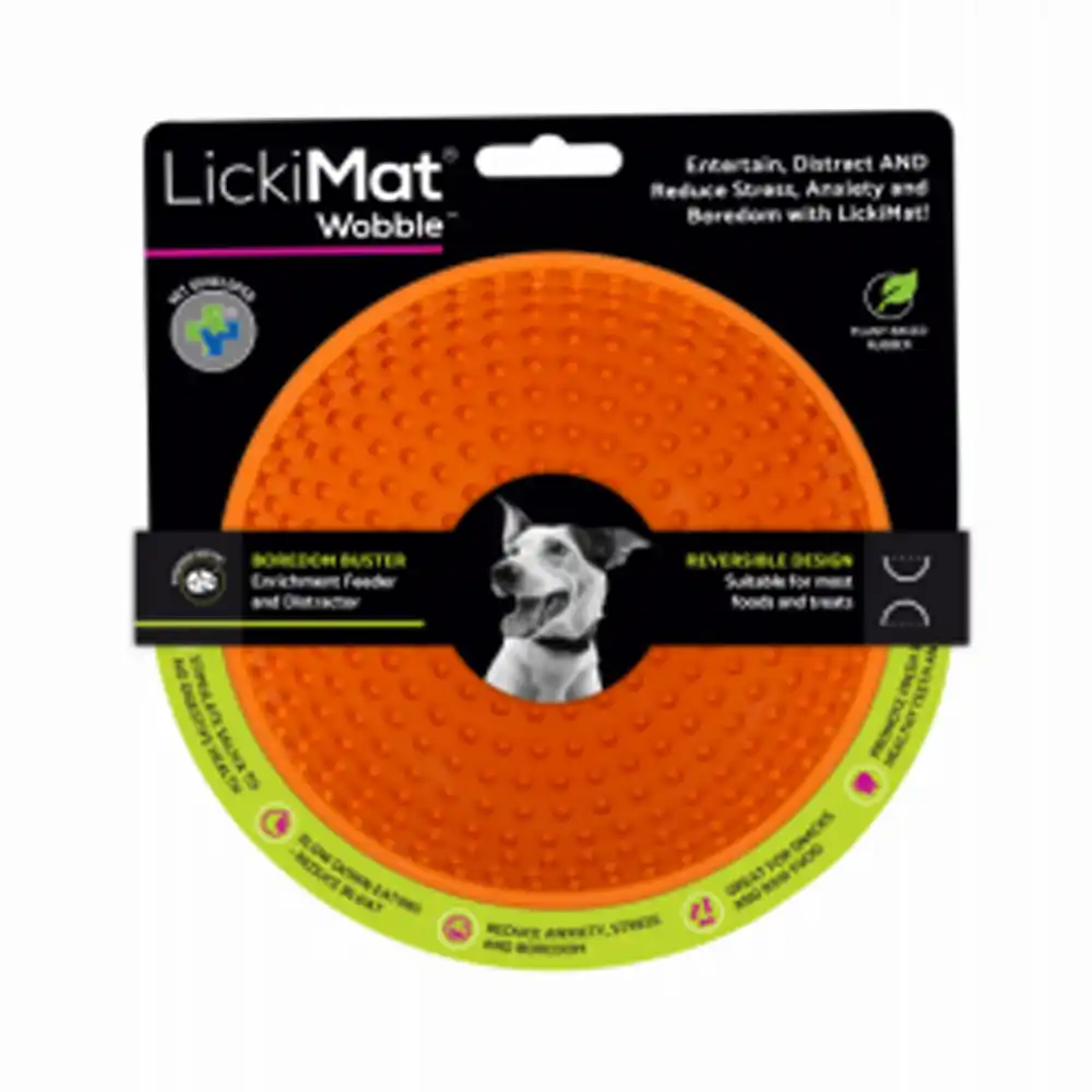 lickimat dog bowl orange